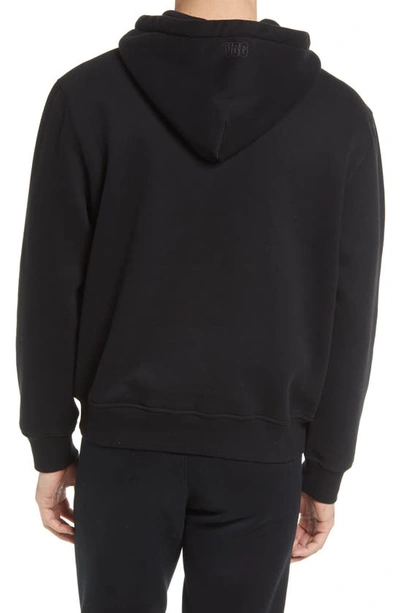 Shop Ugg Charles Hoodie Sweatshirt In Black