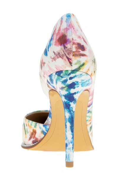 Shop Bcbgeneration Harnoy Half D'orsay Pointed Toe Pump In Tie Dye Multi