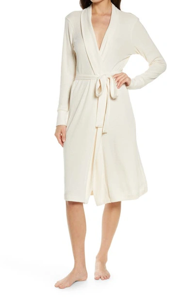 Shop Pj Salvage Peachy Rib Knit Robe In Stone