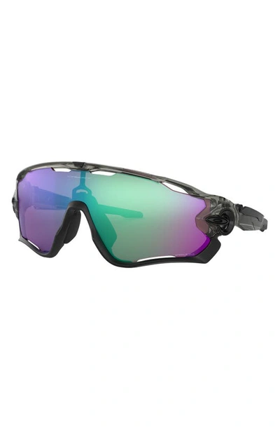 Oakley Okaley Jawbreaker Shield Sunglasses In Grey