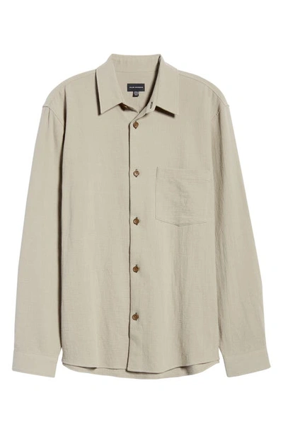 Shop Club Monaco Textured Work Shirt In Sage