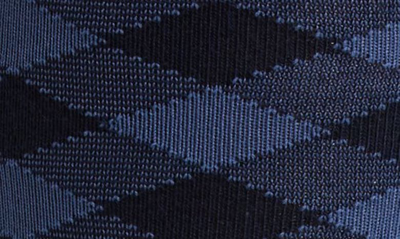 Shop Nordstrom Cushion Foot Dress Socks In Navy- Light Blue Check