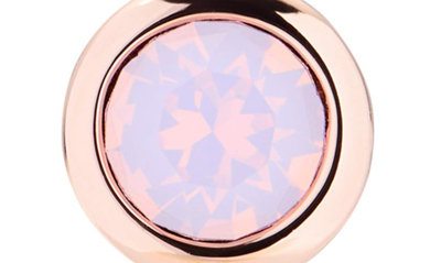 Shop Ted Baker Sinaa Crystal Stud Earrings In Rose Water Opal/ Rose Gold