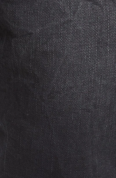 Shop Purple Ripped Knee Blowout Slim Jeans In Black Wash