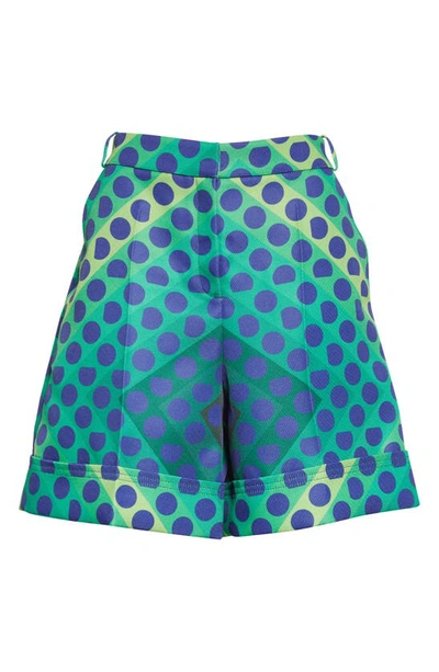 Shop Rabanne X Fondation Vasarely Ferde High Waist Shorts In V304 Large Ferde