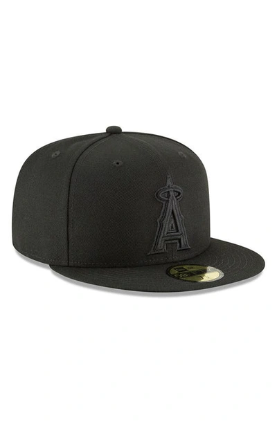 Shop New Era Black Los Angeles Angels Primary Logo Basic 59fifty Fitted Hat