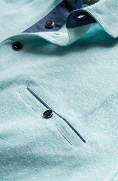 Shop Rodd & Gunn Bolton Stream Short Sleeve Piqué Polo In Cool Mint