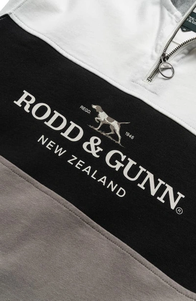 Rodd & Gunn Hillop Half Zip Rugby Pullover In Fawn