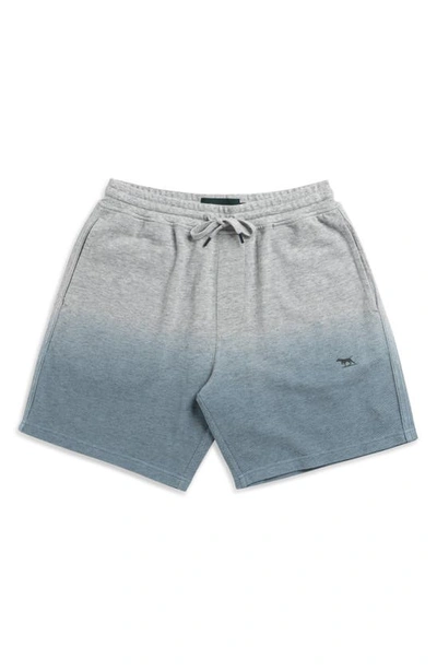 Shop Rodd & Gunn Alto Dip Dye Piqué Cotton Shorts In Vapour