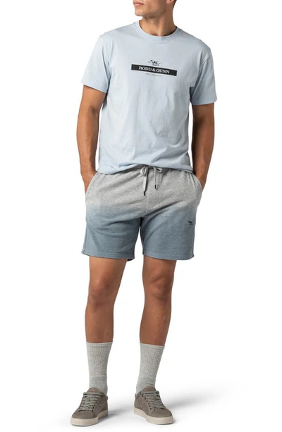Shop Rodd & Gunn Alto Dip Dye Piqué Cotton Shorts In Vapour