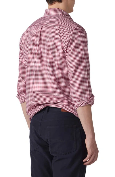 Rodd & Gunn Gunn Check Oxford Sports Fit Button-down Shirt In Claret
