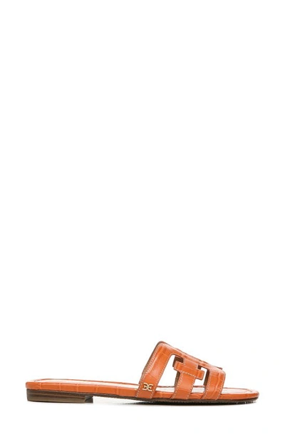 Shop Sam Edelman Bay Cutout Slide Sandal In Sunset Orange