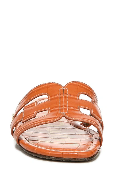 Shop Sam Edelman Bay Cutout Slide Sandal In Sunset Orange