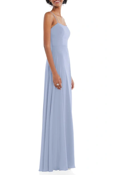 Shop After Six Convertible Tie Evening Gown In Sky Blue