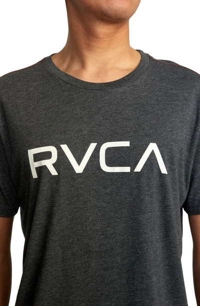 Shop Rvca Big  Logo T-shirt In Black/white