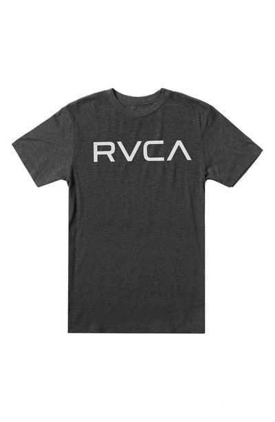 Shop Rvca Big  Logo T-shirt In Black/white