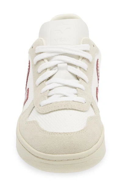 Shop Veja V-10 Low Top Sneaker In White Natural Marsala