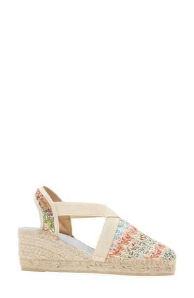 Shop Toni Pons Terra Espadrille Wedge Sandal In Multi Woven Fabric