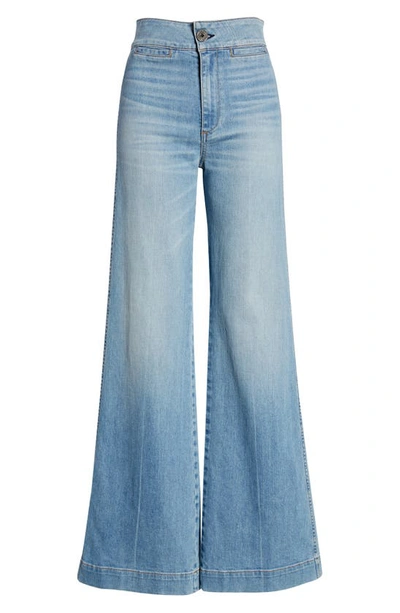 Shop Askk Ny Brighton High Waist Wide Leg Jeans In Keel Over