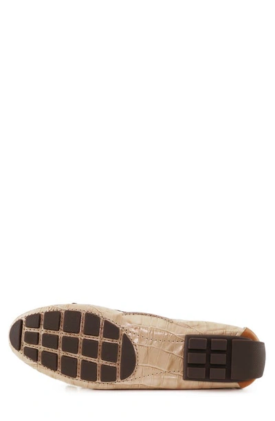 Shop Marc Joseph New York Cypress Hill Loafer In Nude Croco/ Camel