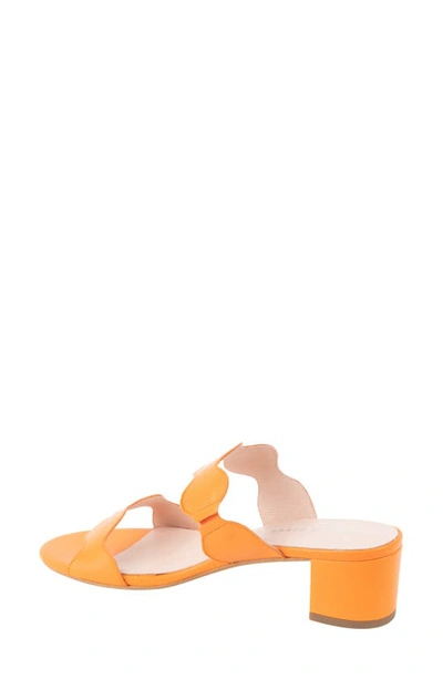 Patricia Green Palm Beach Slide Sandal In Orange Leather