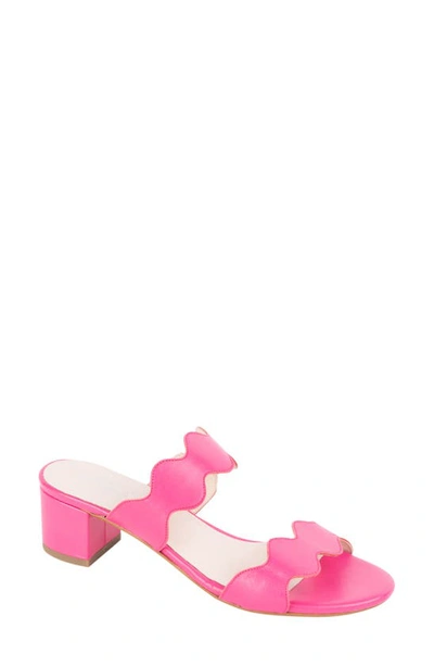 Shop Patricia Green Palm Beach Slide Sandal In Hot Pink Leather