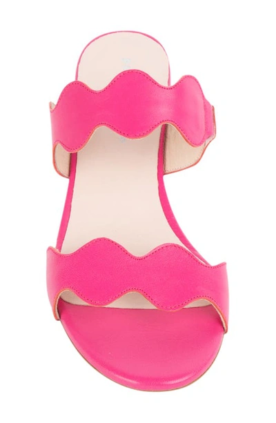 Shop Patricia Green Palm Beach Slide Sandal In Hot Pink Leather
