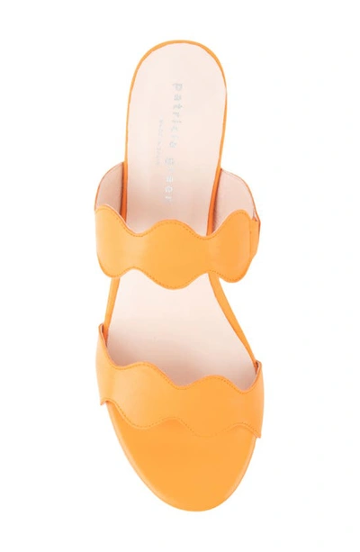 Patricia Green Palm Beach Slide Sandal In Orange Leather