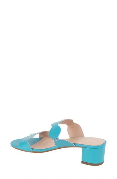 Shop Patricia Green Palm Beach Slide Sandal In Turquoise Leather