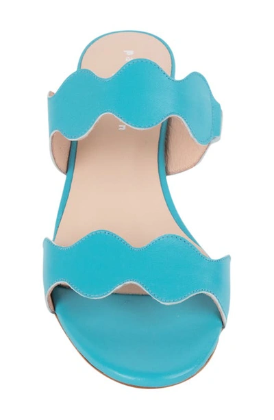 Patricia Green Palm Beach Slide Sandal In Turquoise Leather