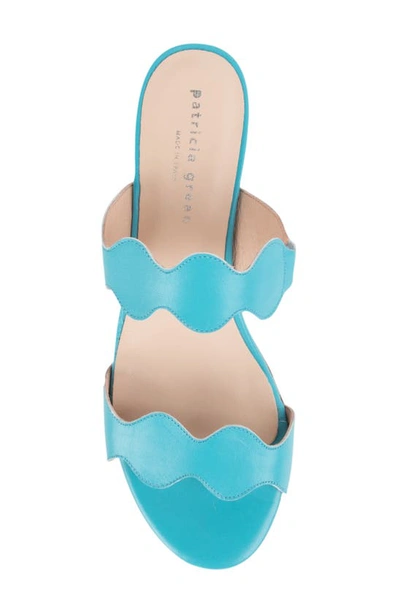 Patricia Green Palm Beach Slide Sandal In Turquoise Leather