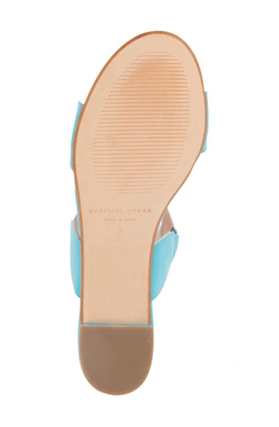 Shop Patricia Green Palm Beach Slide Sandal In Turquoise Leather