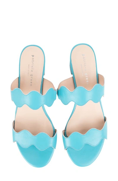 Shop Patricia Green Palm Beach Slide Sandal In Turquoise Leather