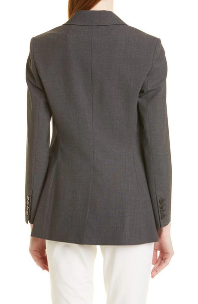 Shop Theory Etiennette B Good Wool Suit Jacket In Charcoal