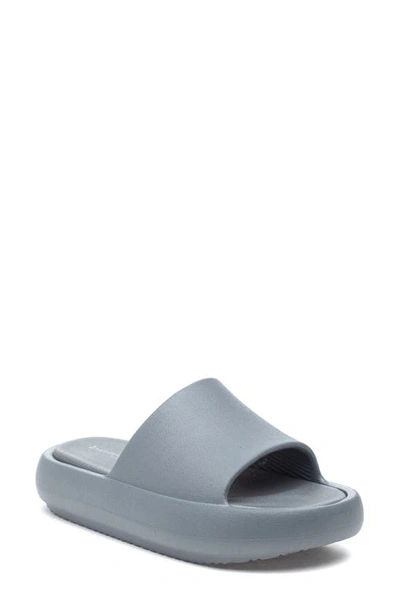 Beach Slides Squish Slide Sandal In Grey Eva