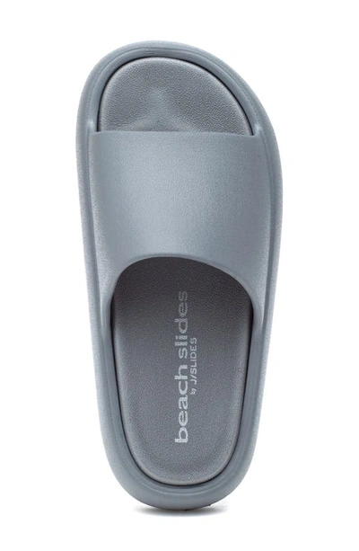 Beach Slides Squish Slide Sandal In Grey Eva