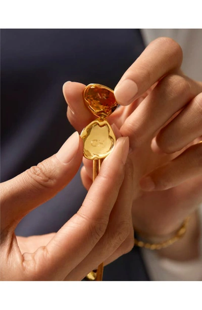 Monica Vinader Deia Pebble Locket Charm In Gp