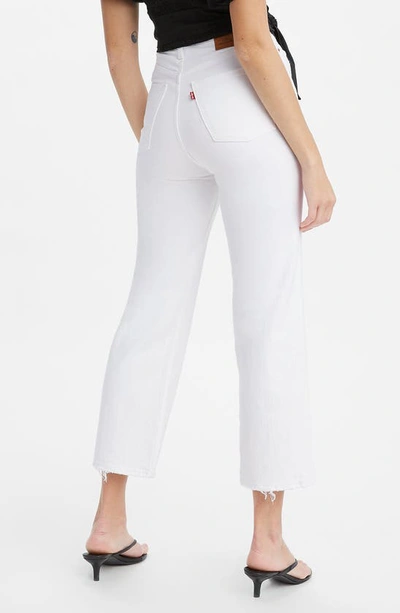 Shop Levi's Ribcage Super High Waist Straight Leg Jeans In Cloud Over