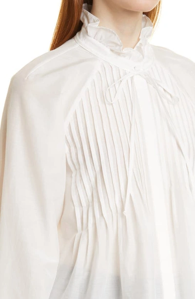 Shop Kobi Halperin Kendall Cotton & Silk Blouse In White
