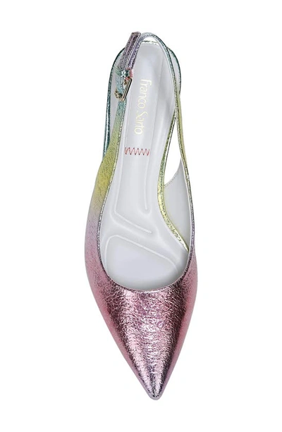 Shop Franco Sarto Racer Slingback Pointed Toe Pump In Pink