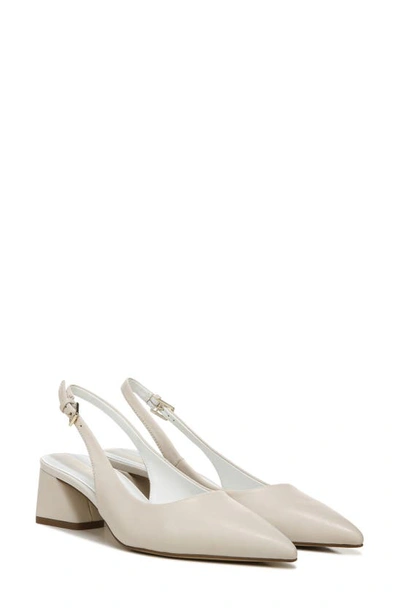 Shop Franco Sarto Racer Slingback Pointed Toe Pump In Putty/ Putty