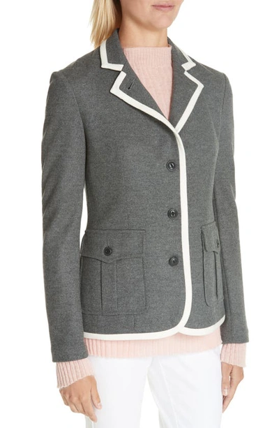 Shop Rag & Bone Uni Wool Blazer In Charcoal