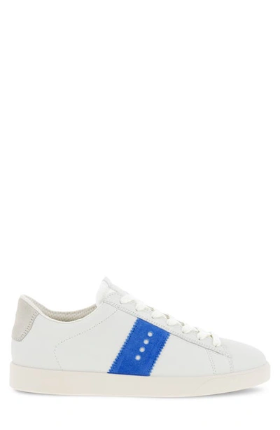 Shop Ecco Street Lite Retro Sneaker In White/ Regatta