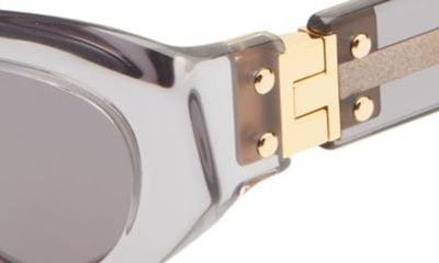 Shop Bottega Veneta 49mm Cat Eye Sunglasses In Grey