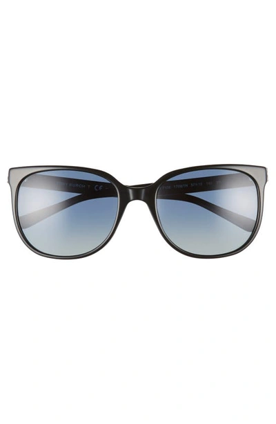Shop Tory Burch Revo 57mm Polarized Square Sunglasses In Black Gradient