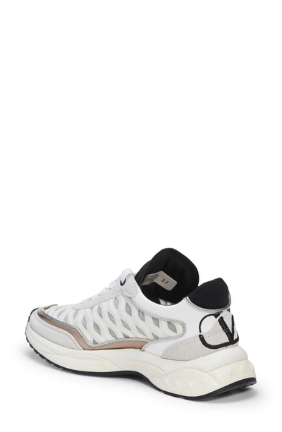 Shop Valentino Ready Go Runner Low Top Sneaker In Light Ivory