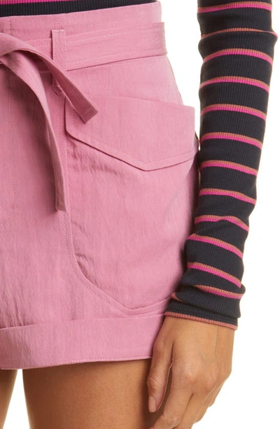 Shop Rag & Bone Trail Tie Waist Shorts In Blush Pink