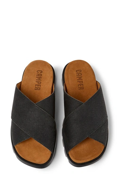 Shop Camper Brutus Slide Sandal In Black/ Black