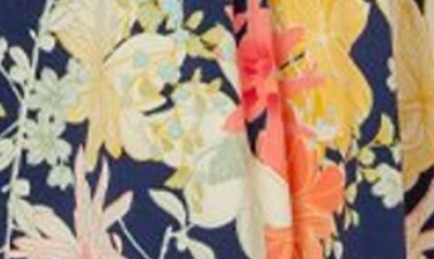 Shop Leota Zoe Floral Midi Dress In Ginkgo Floral