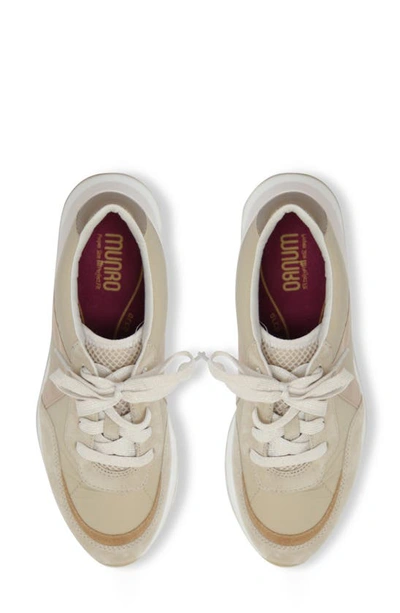Munro Piper Sneaker In Khaki/ Gold Suede | ModeSens